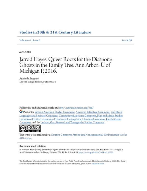(PDF) Queer Roots for the Diaspora