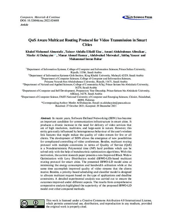 (PDF) QoS Aware Multicast Routing Protocol for Video Transmission in ...