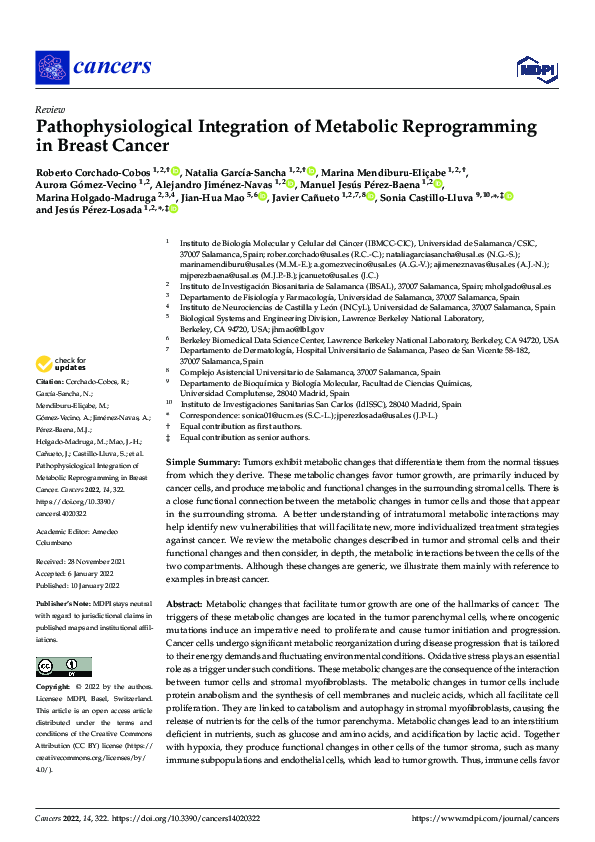 (PDF) Pathophysiological Integration of Metabolic Reprogramming in ...