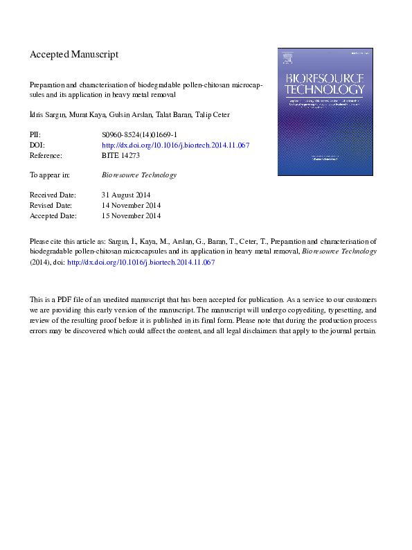 (PDF) Preparation and characterisation of biodegradable polylactic acid ...