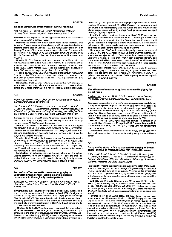 Recurrent breast cancer after conservative surgery: Role of contrast enhanced MR imaging