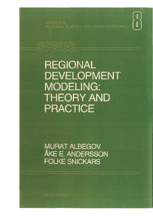 (PDF) Regional development modeling, theory and practice