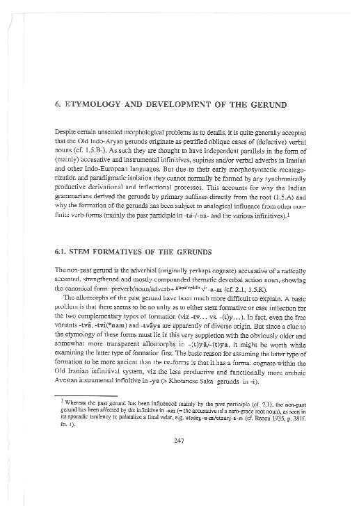 (PDF) Etymology and Development of the Gerund
