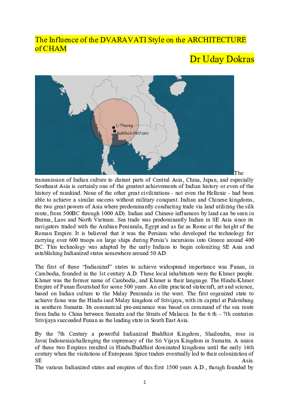 (DOC) ARCHITECTURE of DVARAVATI