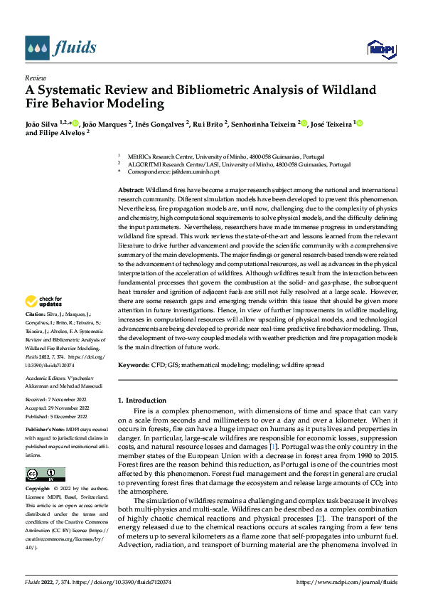 (PDF) A Systematic Review and Bibliometric Analysis of Wildland Fire ...
