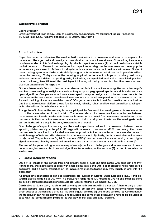 (PDF) C2.1 - Capacitive Sensing