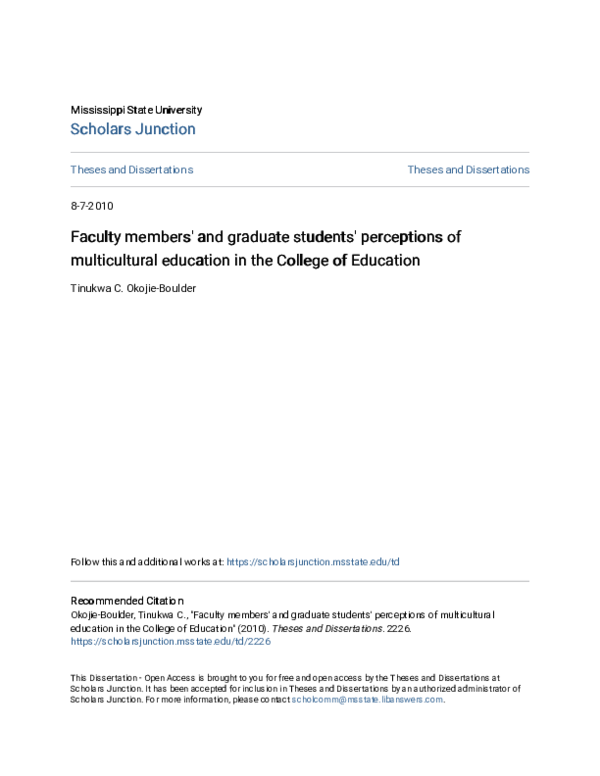 (PDF) Faculty members\u27 and graduate students\u27 perceptions of ...