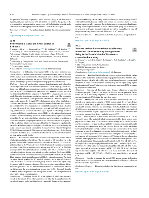 (PDF) Barriers and facilitators related to adherence in cervical cancer ...