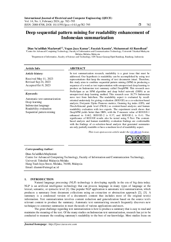 (PDF) Deep sequential pattern mining for readability enhancement of ...
