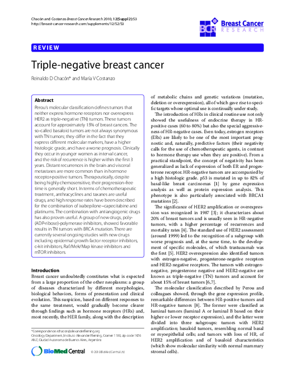 (PDF) Triple Negative Breast Cancer | Joelle Collignon - Academia.edu