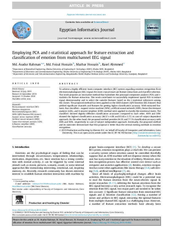 (PDF) Employing PCA and t-statistical approach for feature extraction ...