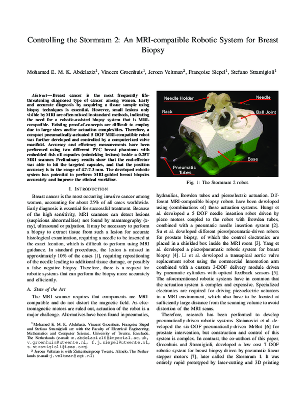 (PDF) Controlling the Stormram 2: An MRI-compatible robotic system for ...