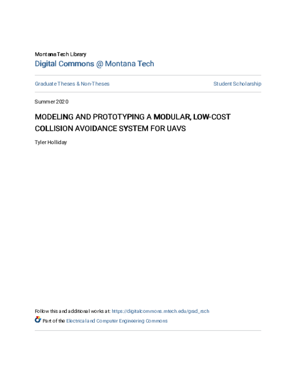 (PDF) Modeling and Prototyping a Modular, Low-Cost Collision Avoidance ...