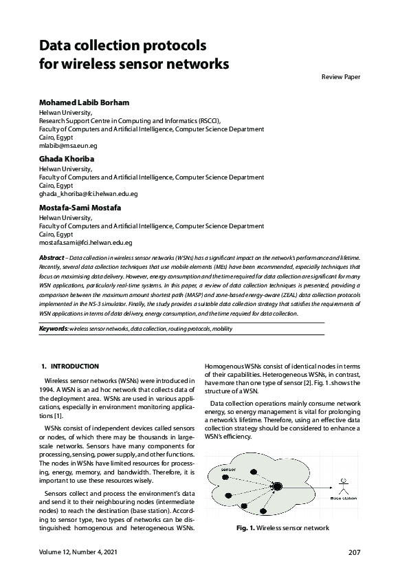 (PDF) Data collection protocols for wireless sensor networks