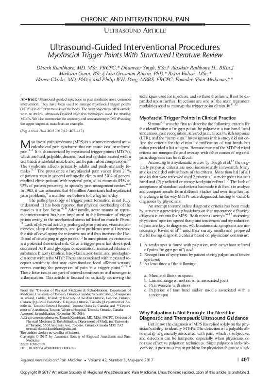 (PDF) Ultrasound-Guided Interventional Procedures