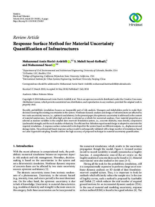 (PDF) Response Surface Method for Material Uncertainty Quantification ...