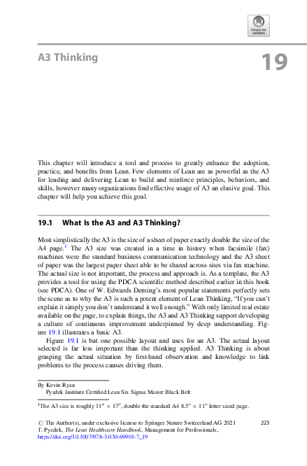 (PDF) A3 Thinking
