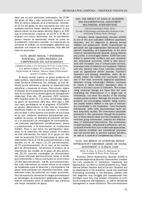 (PDF) The impact of attention deficit hyperactivity disorder (ADHD) on ...