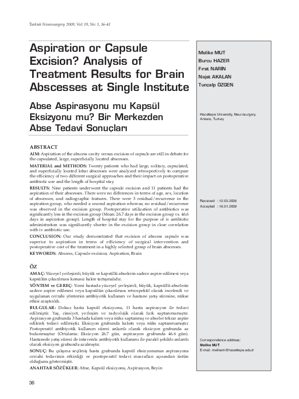 (PDF) Aspiration or capsule excision? Analysis of treatment results for ...