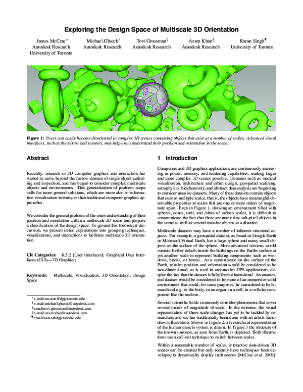 (PDF) Exploring the design space of multiscale 3D orientation