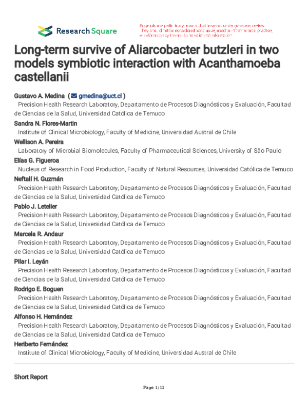 (PDF) Long-term survive of Aliarcobacter butzleri in two models ...