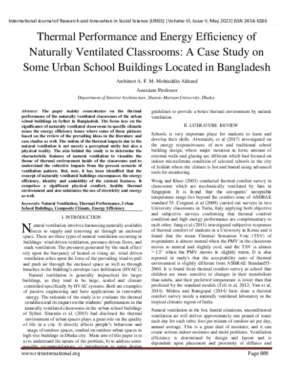 (PDF) Thermal Performance and Energy Efficiency of Naturally Ventilated ...
