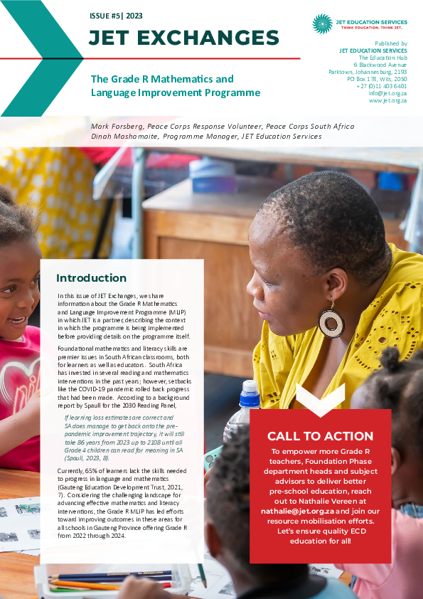 (PDF) The Grade R Mathematics and Language Improvement Programme