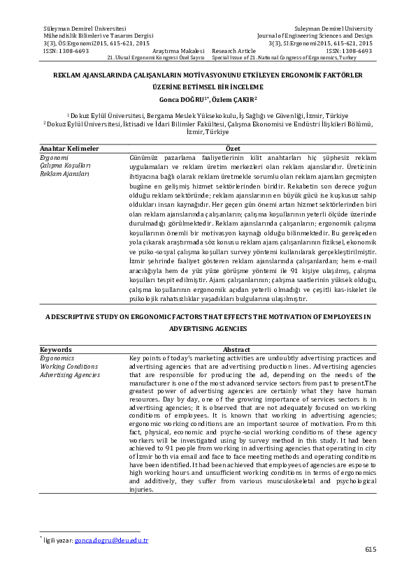 (PDF) Reklam Ajanslarinda Çalişanlarin Moti̇vasyonunu Etki̇leyen ...