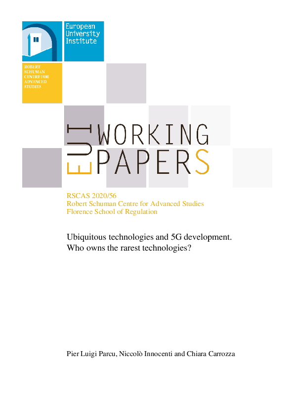 (PDF) Ubiquitous Technologies and 5G Development. Who Owns the Rarest ...