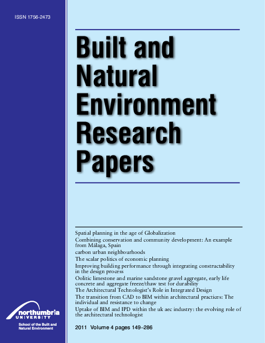 (PDF) Built and Natural Environment Research Papers