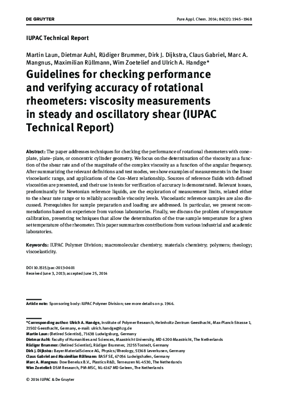 (PDF) Guidelines for Checking Performance and Verifying Accuracy of ...