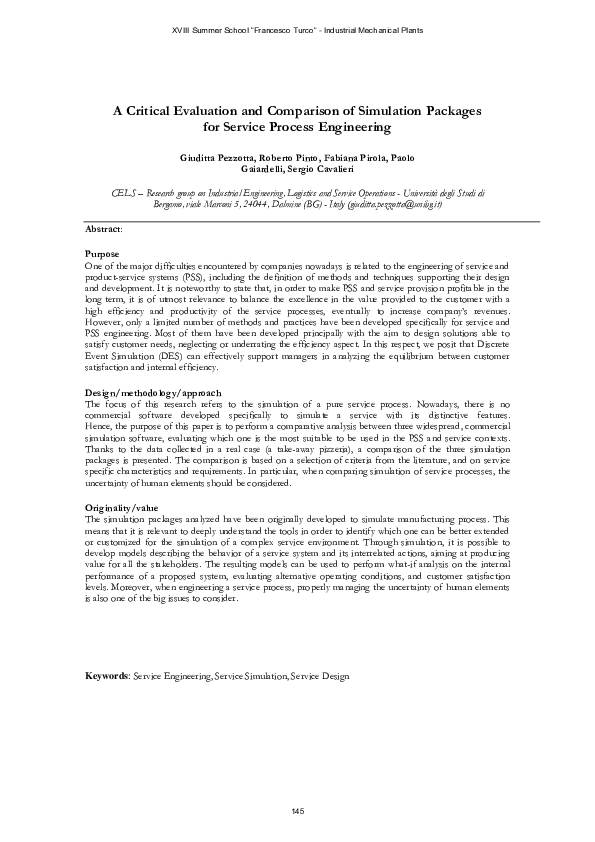 (PDF) A Critical Evaluation and Comparison of Simulation Packages for ...