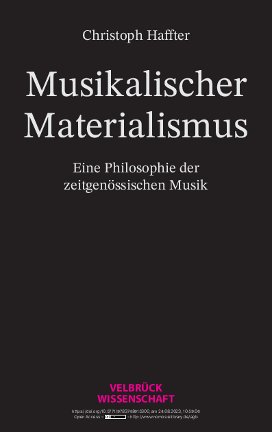 PDF) Musikalischer Materialismus