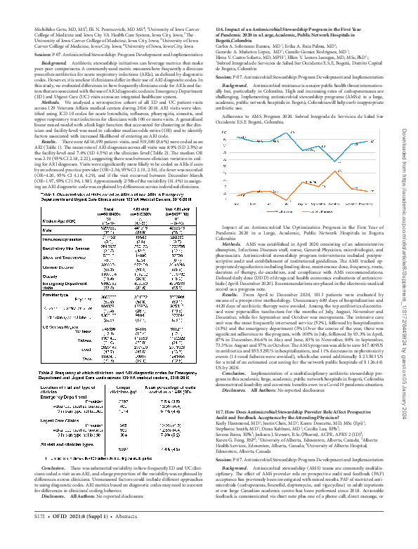 (PDF) 116. Impact of an Antimicrobial Stewardship Program in the First ...