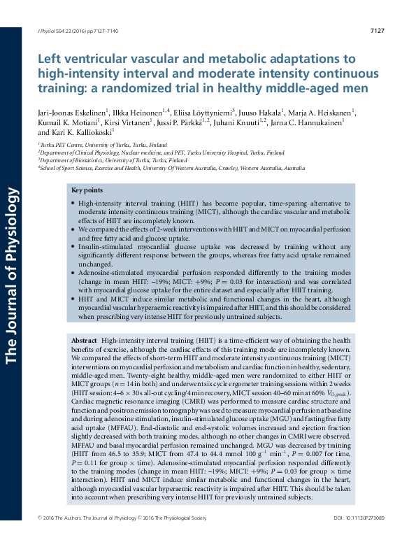 (PDF) Left ventricular vascular and metabolic adaptations to high ...