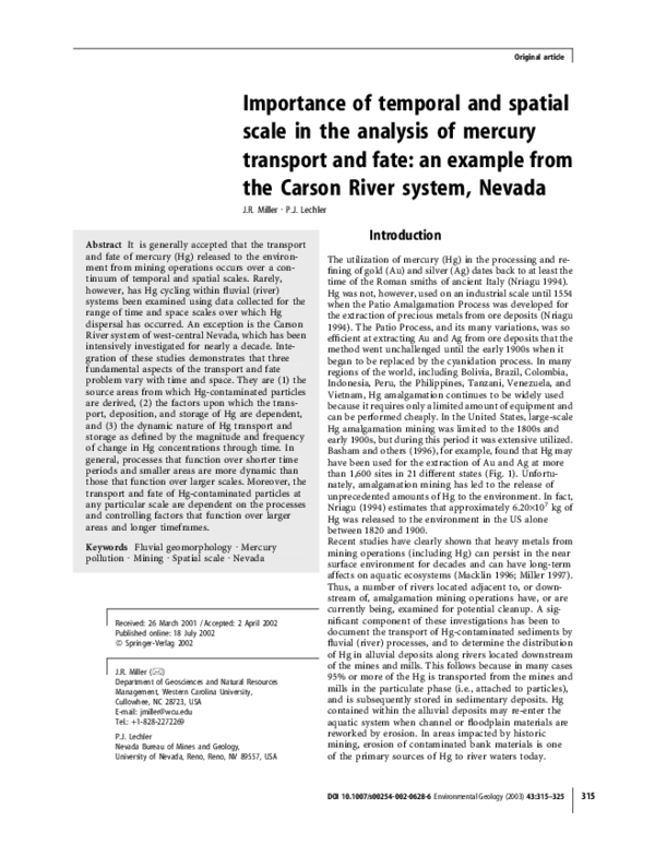 (PDF) Importance of temporal and spatial scale in the analysis of ...