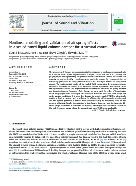 (PDF) Nonlinear modeling and validation of air spring effects in a ...