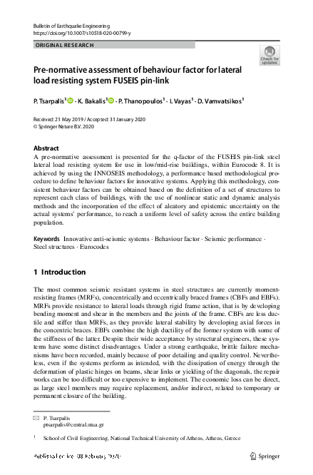 (PDF) Pre-normative assessment of behaviour factor for lateral load ...