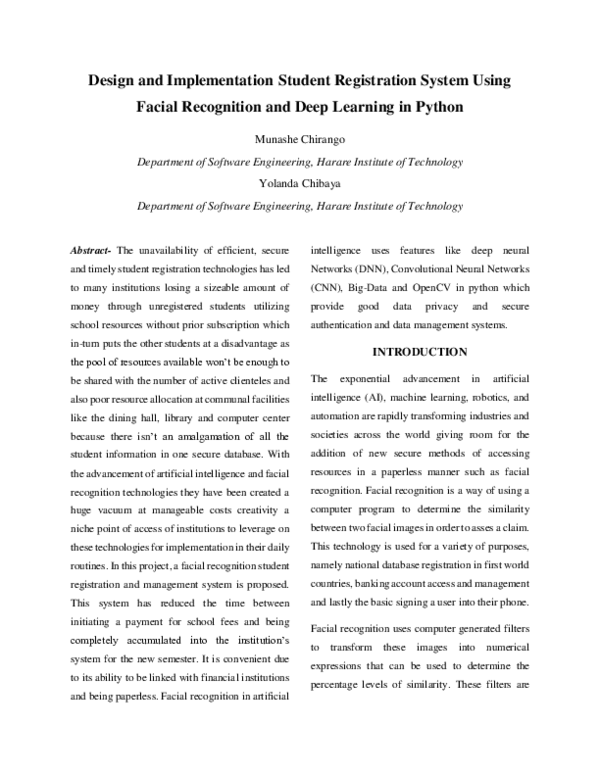 (PDF) Design and Implementation Student Registration System Using ...