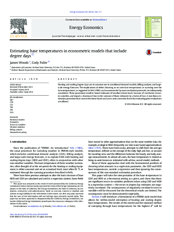 (PDF) Estimating base temperatures in econometric models that include ...