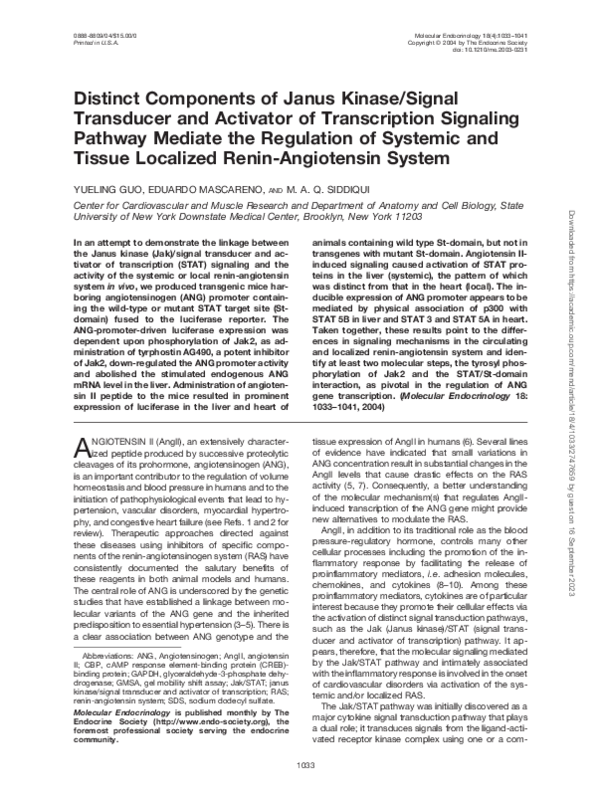 (PDF) Distinct Components of Janus Kinase/Signal Transducer and ...