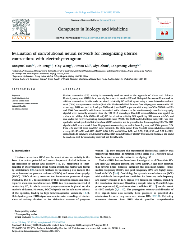 (PDF) Evaluation of convolutional neural network for recognizing ...
