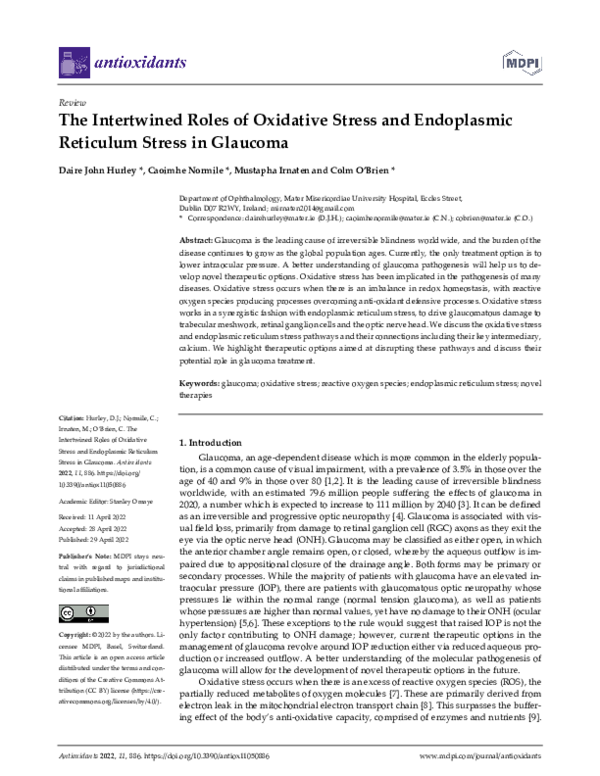 (PDF) The Intertwined Roles of Oxidative Stress and Endoplasmic ...