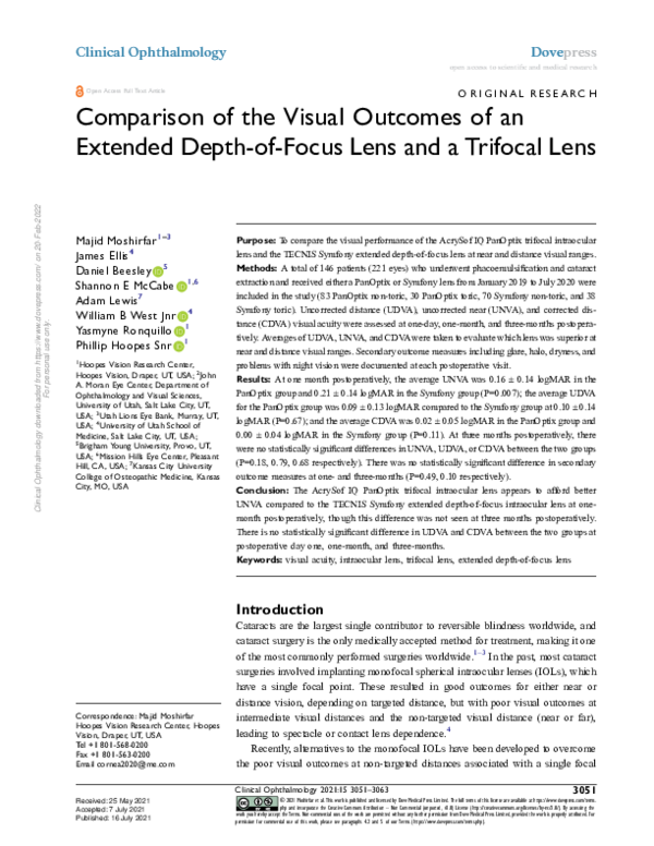 (PDF) Comparison of the Visual Outcomes of an Extended Depth-of-Focus ...