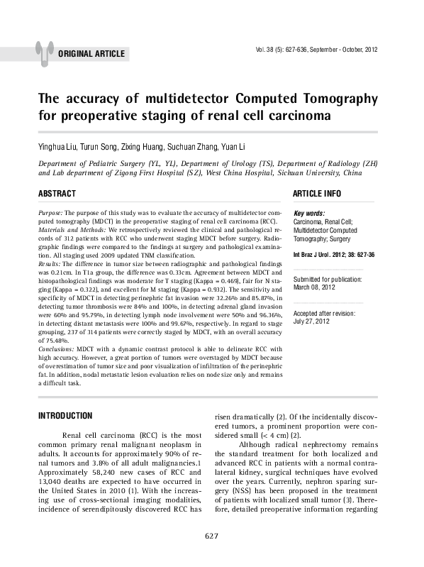 (PDF) Accuracy of multidetector computed tomography cholangiography in ...