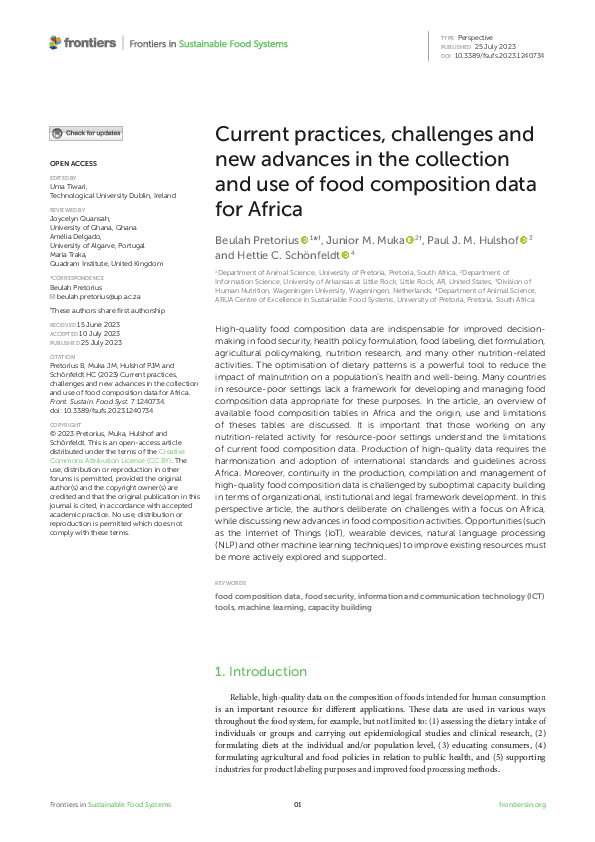 (PDF) Current practices, challenges and new advances in the collection ...
