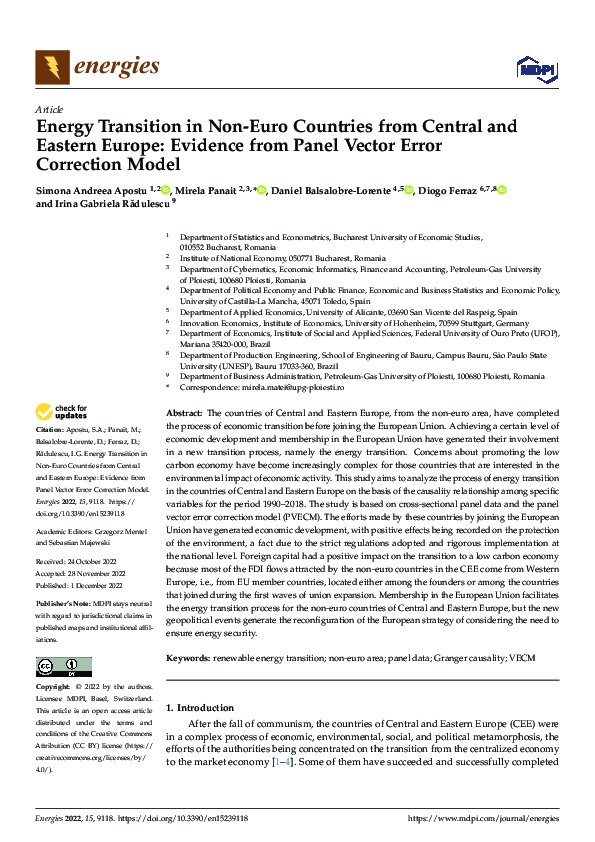(PDF) Energy Transition in Non-Euro Countries from Central and Eastern ...