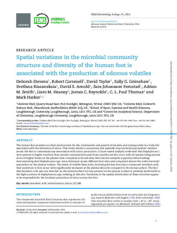 (PDF) Spatial variations in the microbial community structure and ...