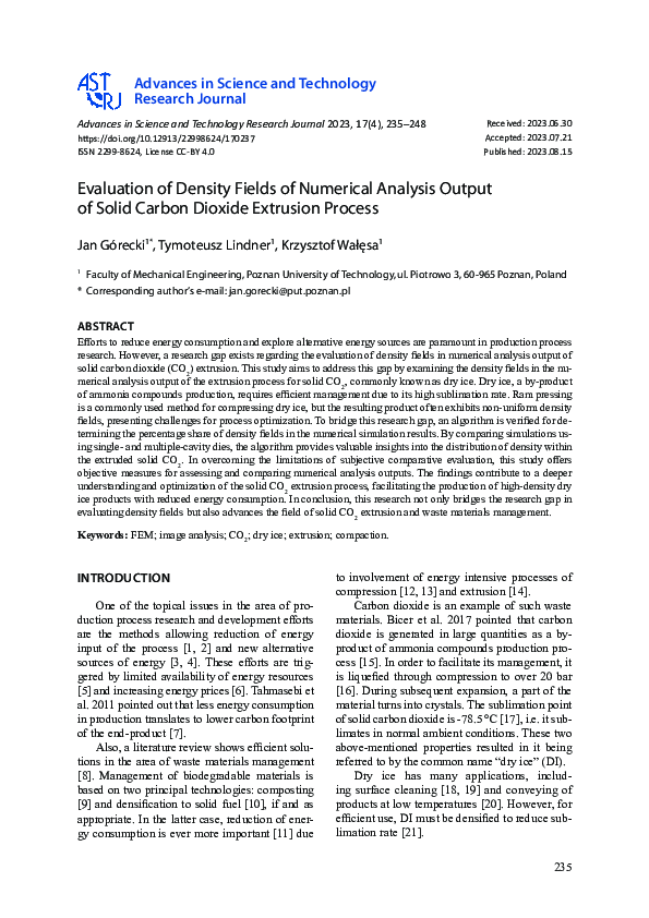 (PDF) Evaluation of Density Fields of Numerical Analysis Output of ...