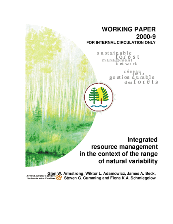 (PDF) Integrated resource management in the context of the range of ...